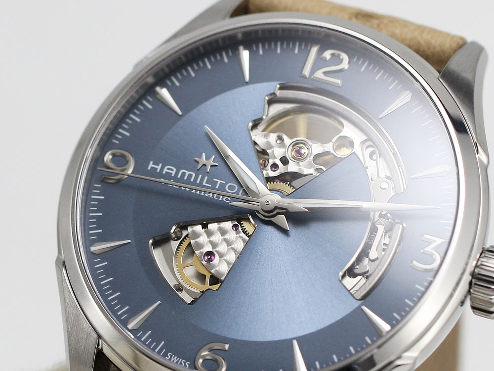 ハミルトン【HAMILTON】ジャズマスター オープンハート 42mm ブルー